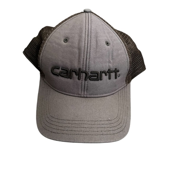 Carhartt Other - Carhartt Men's Gray Canvas Mesh-Back Logo Graphic Snapcap One size